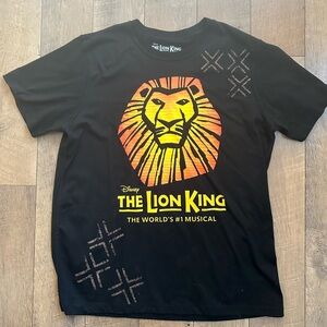 The Lion King The Broadway Musical Sun Logo Adult Unisex Sz L Tee Shirt NWOT